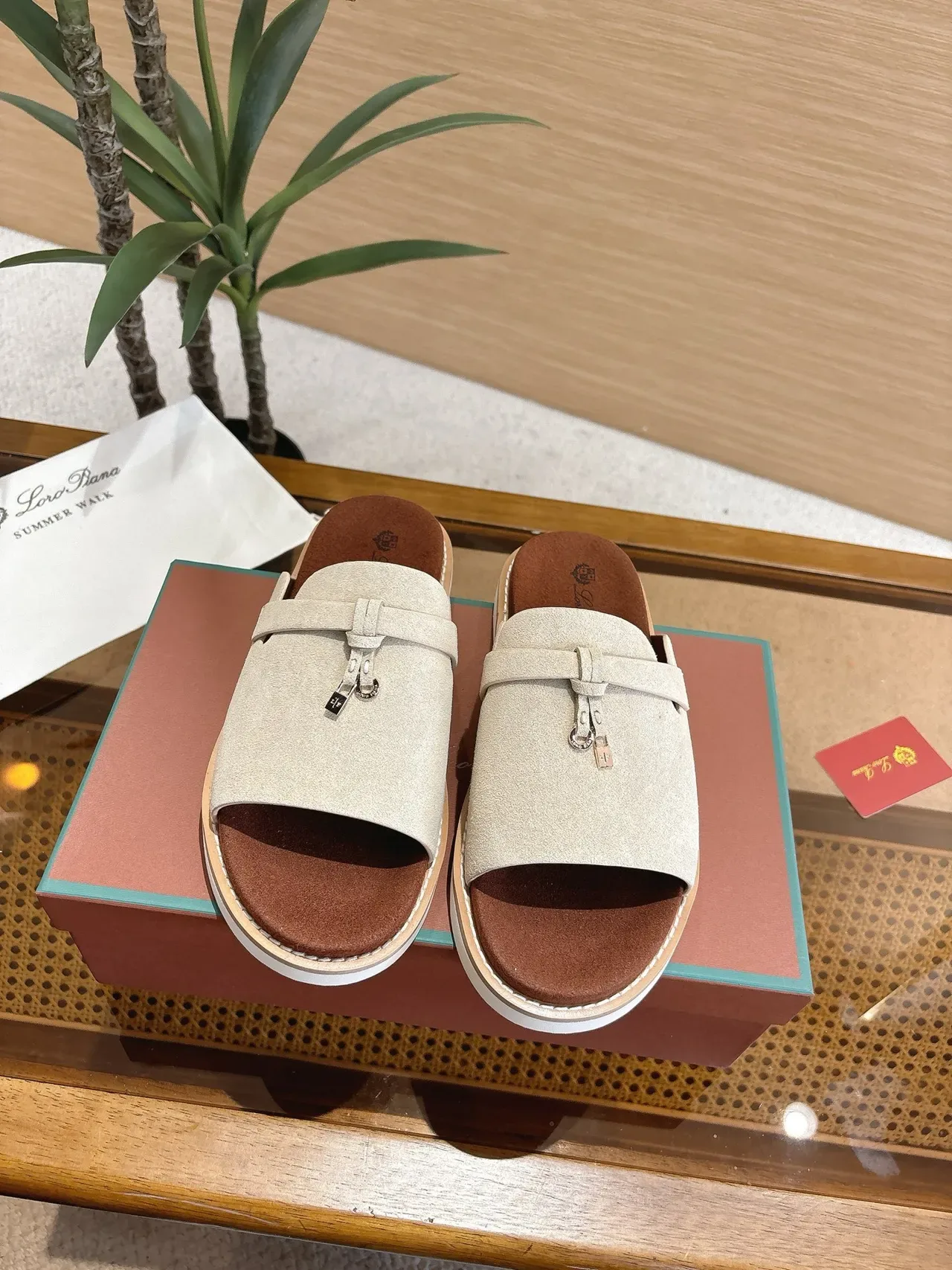 Loro Piana Summer Walk Knotted Strap Slippers 13