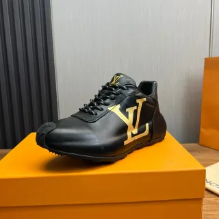 Louis Vuitton Black and Gold Monogram Lifestyle Sneaker