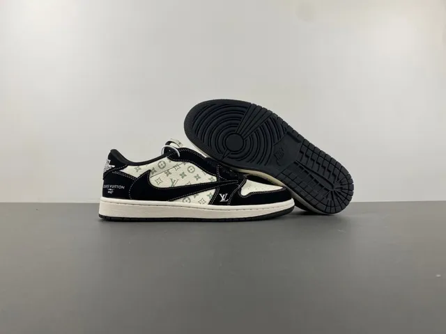 Louis Vuitton Black Beige Low-Top Monogram Canvas Lifestyle Sneakers 12