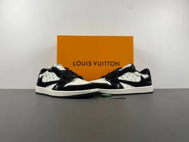Louis Vuitton Black Beige Low-Top Monogram Canvas Lifestyle Sneakers 13
