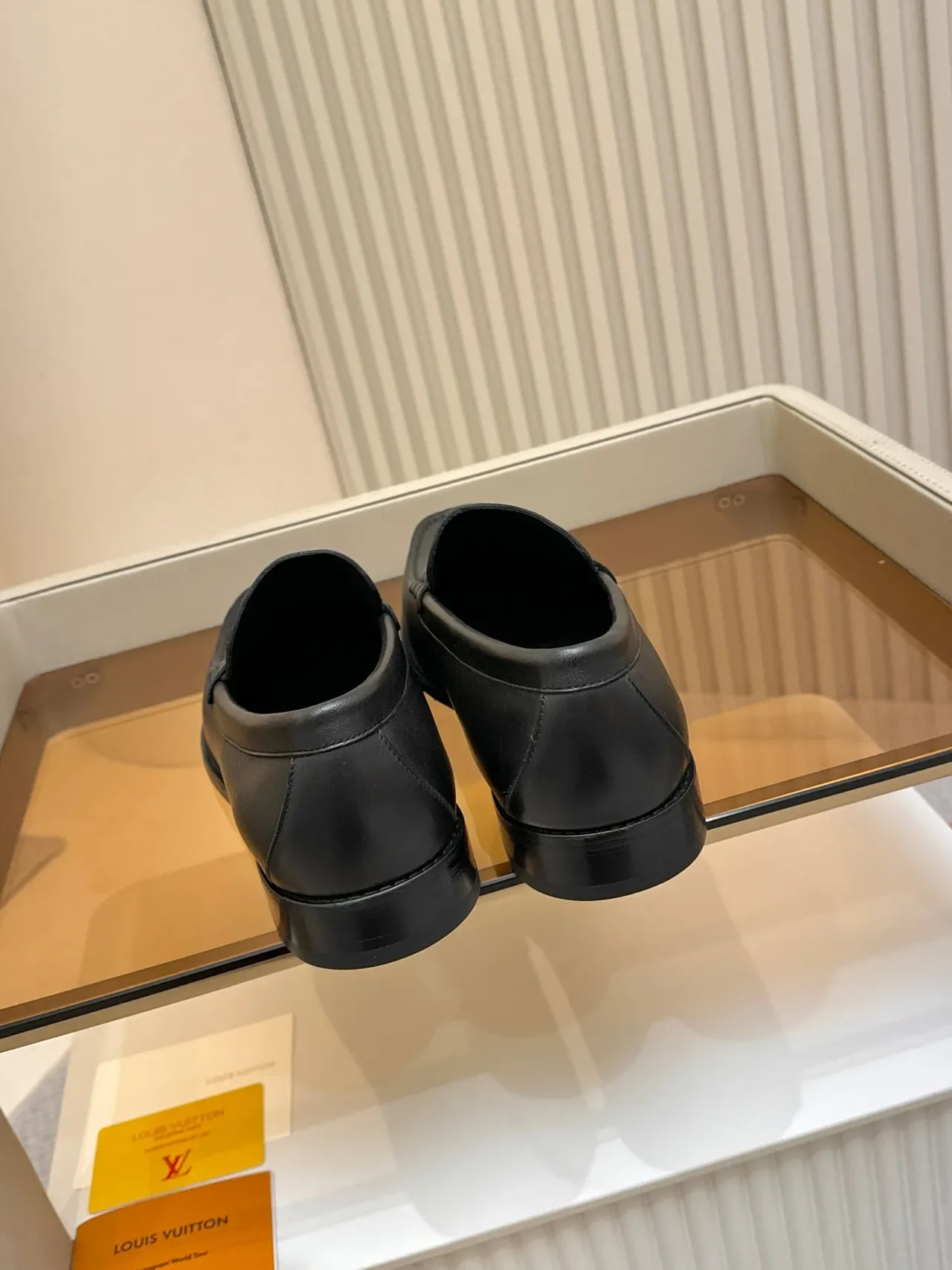 Louis Vuitton Black Leather Braided Strap Loafer 3