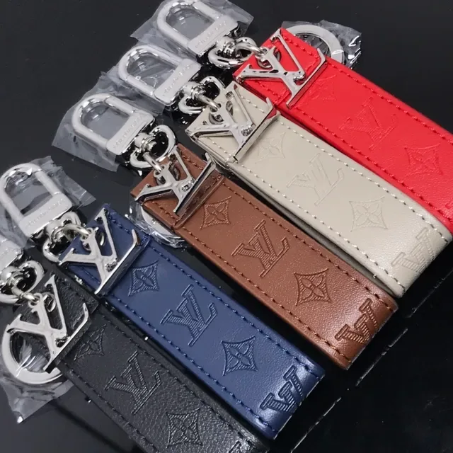 Louis Vuitton Black Silver Embossed Monogram Leather Strap Card Holder 4