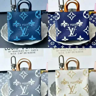 Louis Vuitton Blue Navy Monogram-Printed Leather Miniature Structured Silhouette Boston Bag