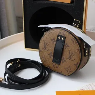 Louis Vuitton Boîte Chapeau Round Brown Monogram Canvas Tote Bag