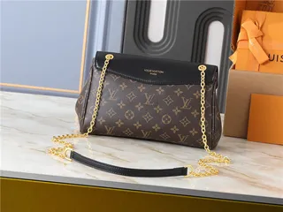 Louis Vuitton Brown Beige Flap-Top Monogram Canvas Chain Bag 7