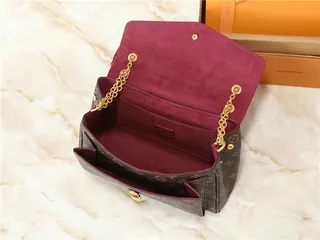 Louis Vuitton Brown Beige Flap-Top Monogram Canvas Chain Bag 10