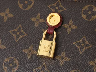 Louis Vuitton Brown Beige Flap-Top Monogram Canvas Chain Bag 13