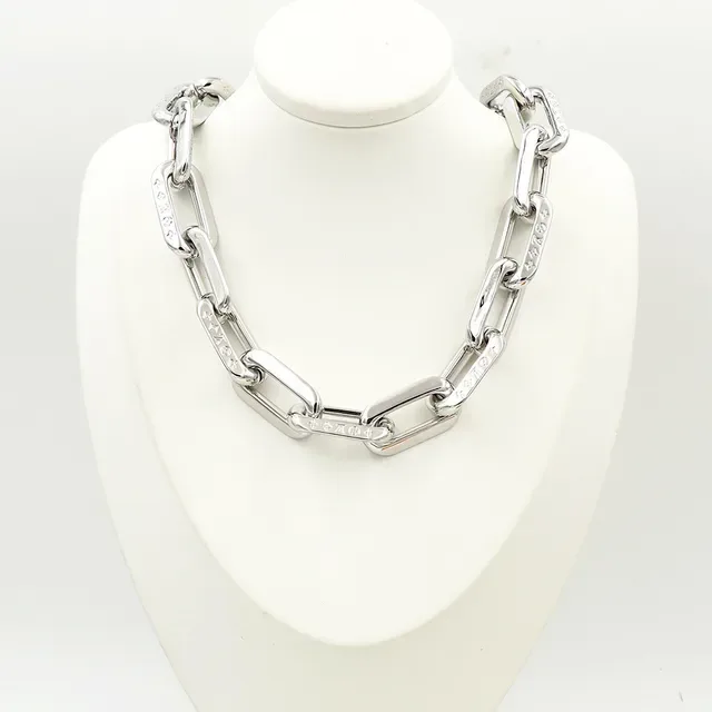 Louis Vuitton Chain Bracelet Gold and Silver Tone Chunky Link Bracelets 6