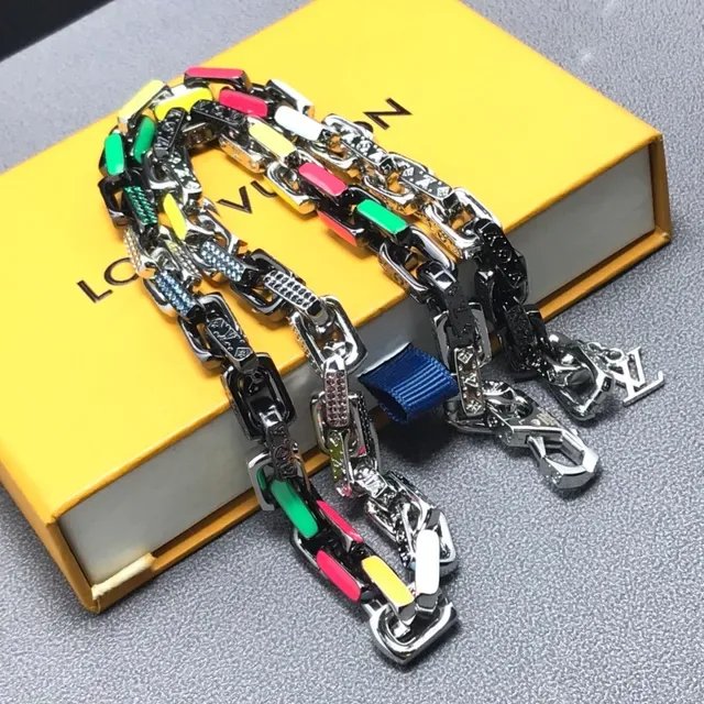 Louis Vuitton Chain Reaction Multicolor Enamel Bracelet 5