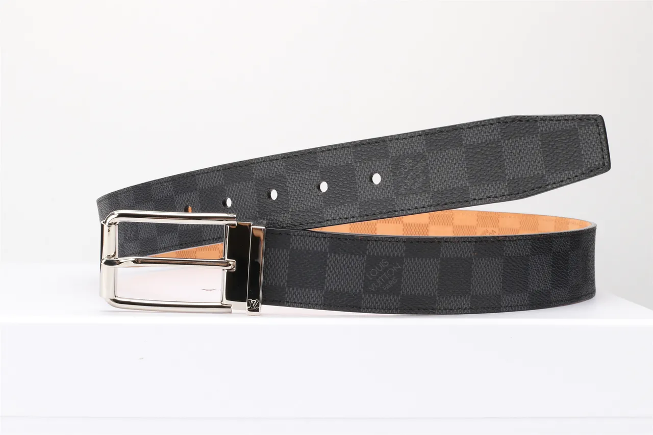 Louis Vuitton Damier Graphite Reversible Leather Belt 8