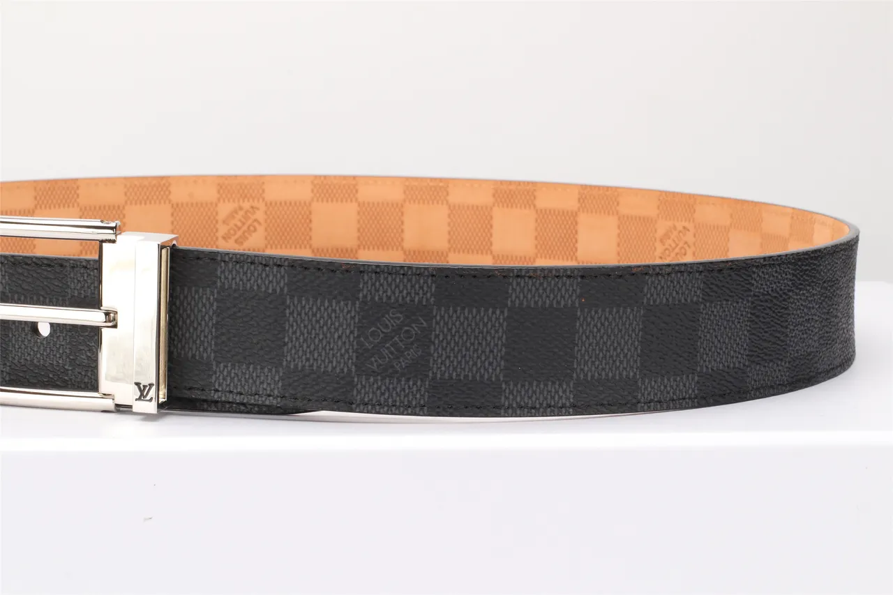 Louis Vuitton Damier Graphite Reversible Leather Belt 9