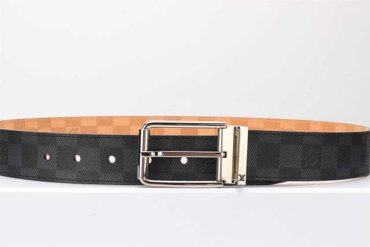 Louis Vuitton Damier Graphite Reversible Leather Belt 11