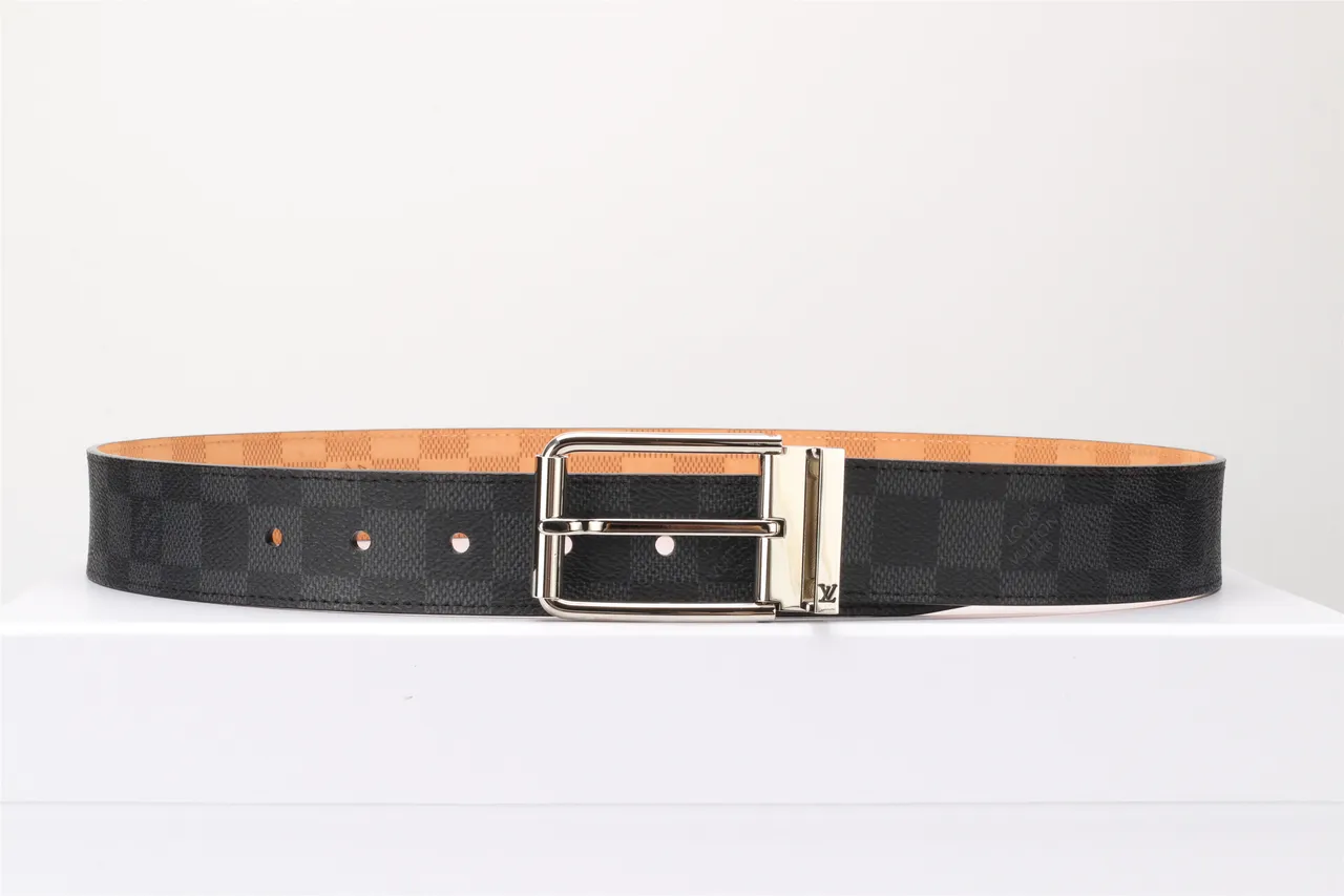 Louis Vuitton Damier Graphite Reversible Leather Belt 12