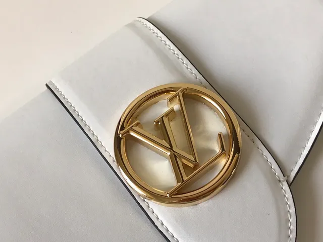 Louis Vuitton Dauphine White Leather Underarm Bag 9