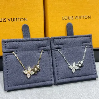 Louis Vuitton Flower Motif Floral Pendant Necklace
