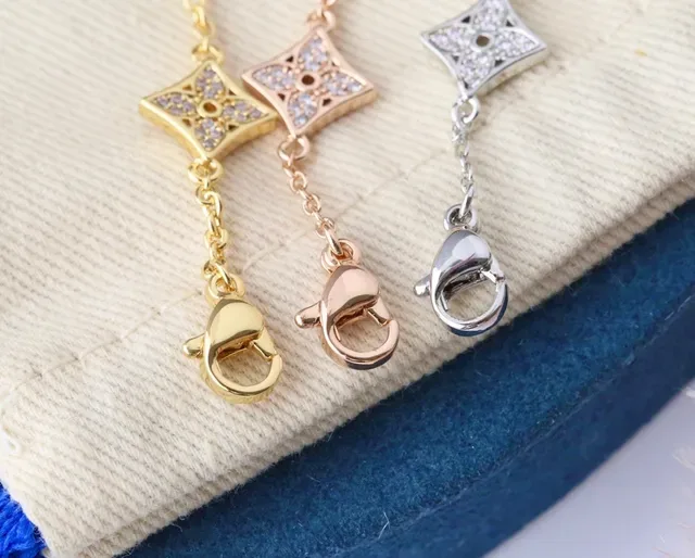 Louis Vuitton Flower & Star Pavé Crystal Chain Bracelet 6