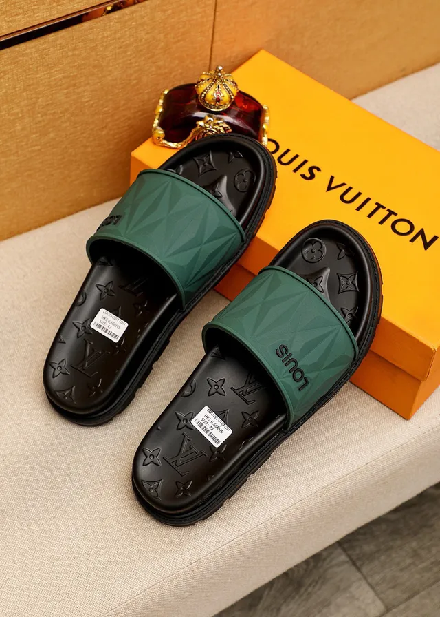 Louis Vuitton Geometric Strap Monogram Slippers 2