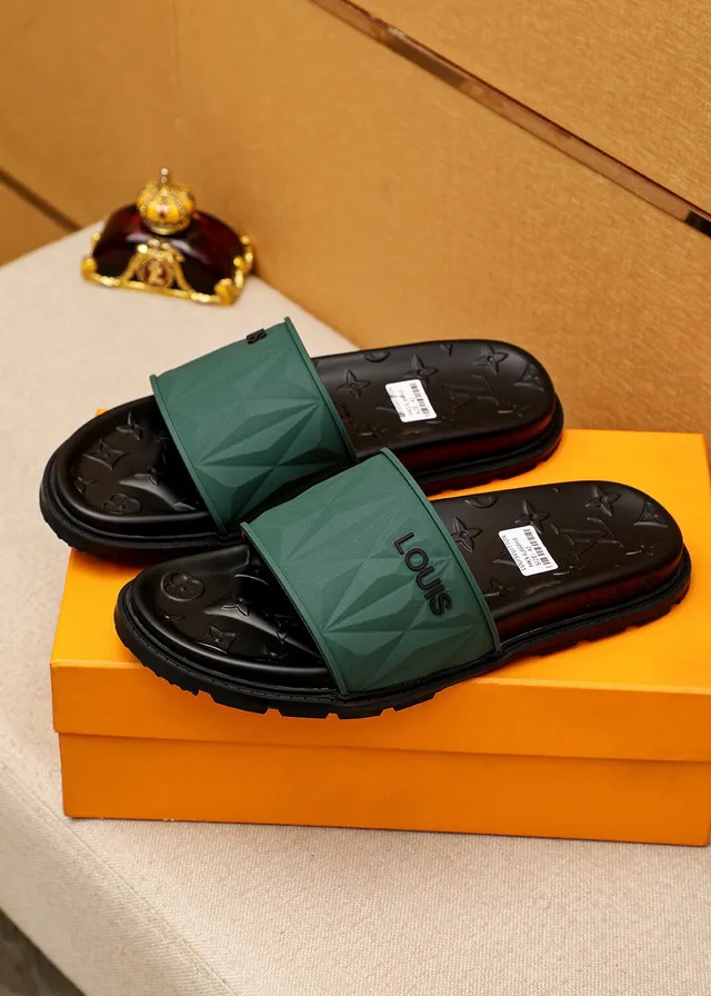 Louis Vuitton Geometric Strap Monogram Slippers 3