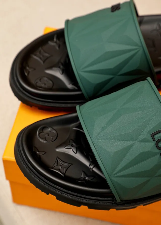 Louis Vuitton Geometric Strap Monogram Slippers 6