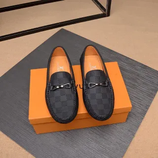 Louis Vuitton Horsebit Loafer 黑色 Damier Check 乐福鞋