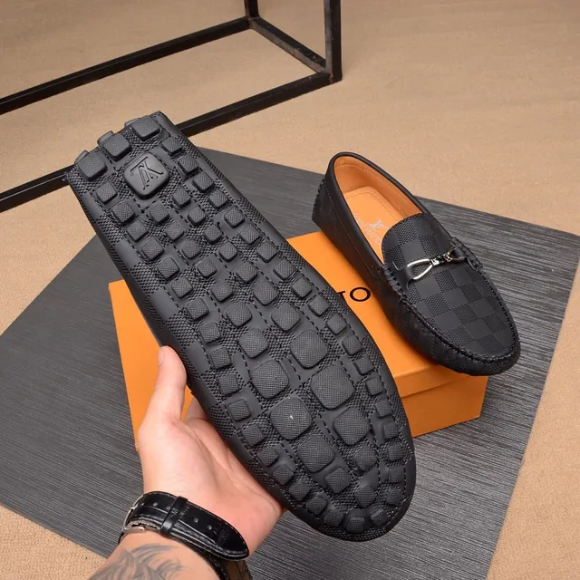 Louis Vuitton Horsebit Loafer Black Damier Check Loafers 7