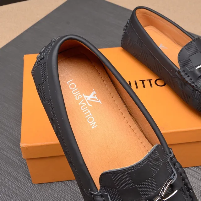 Louis Vuitton Horsebit Loafer Black Damier Check Loafers 8
