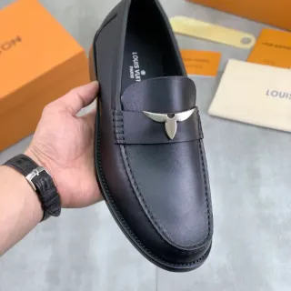 Louis Vuitton Horsebit Loafer 黑色皮革易穿式乐福鞋