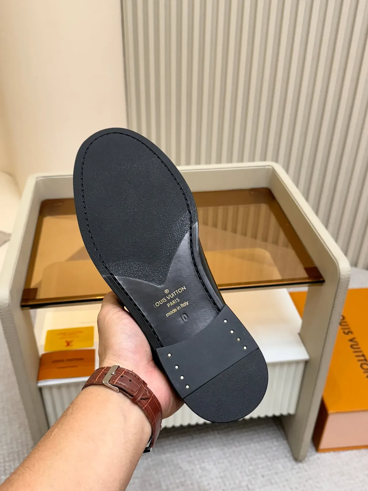 Louis Vuitton Horsebit Loafer Black Patent Leather Loafer 2