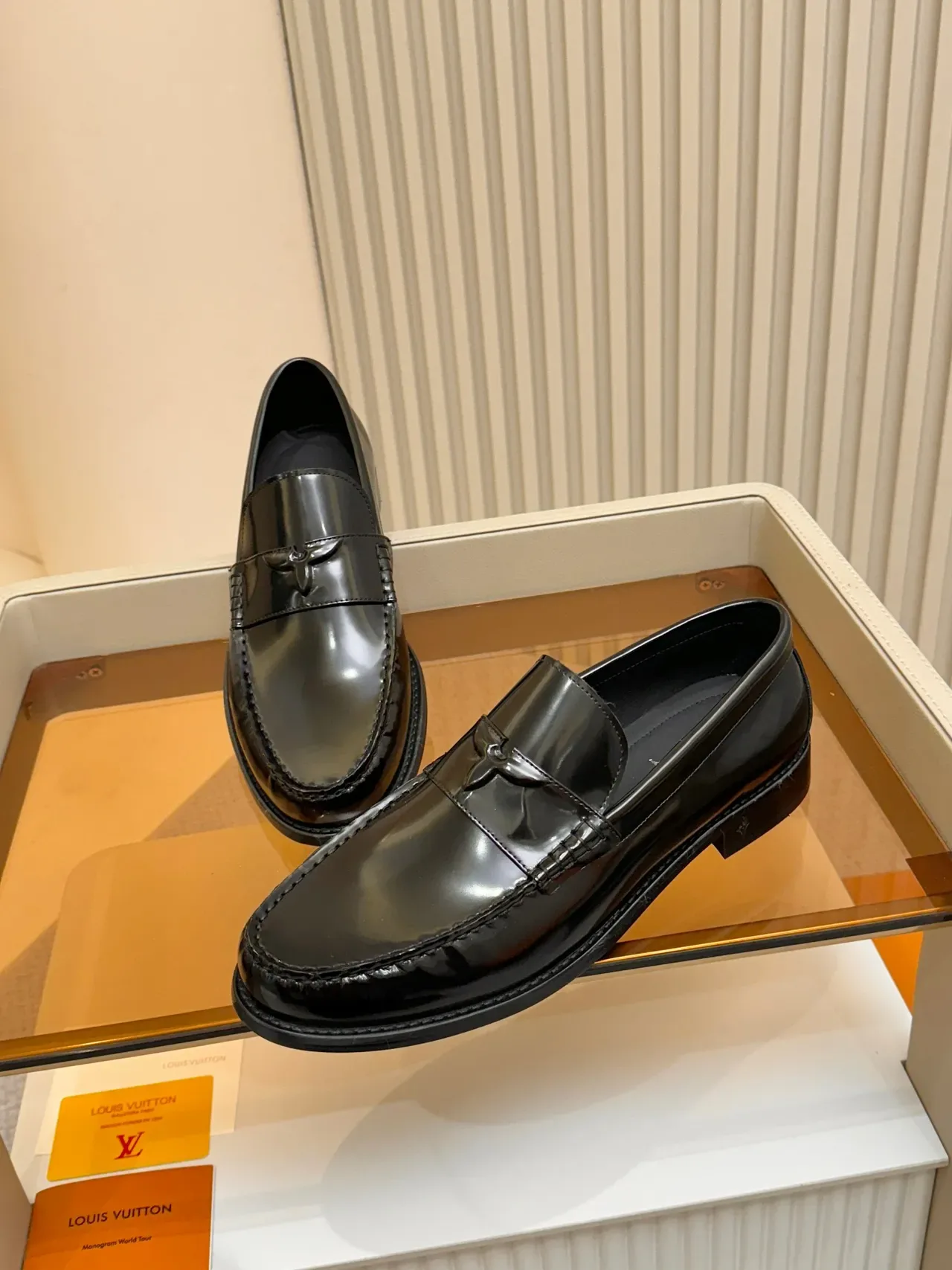 Louis Vuitton Horsebit Loafer Black Patent Leather Loafer 4