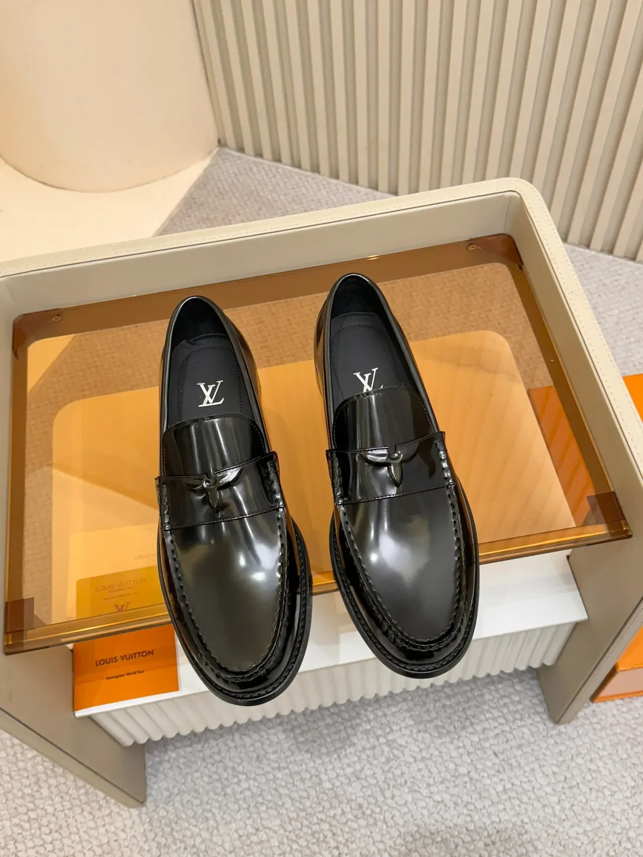 Louis Vuitton Horsebit Loafer Black Patent Leather Loafer 5