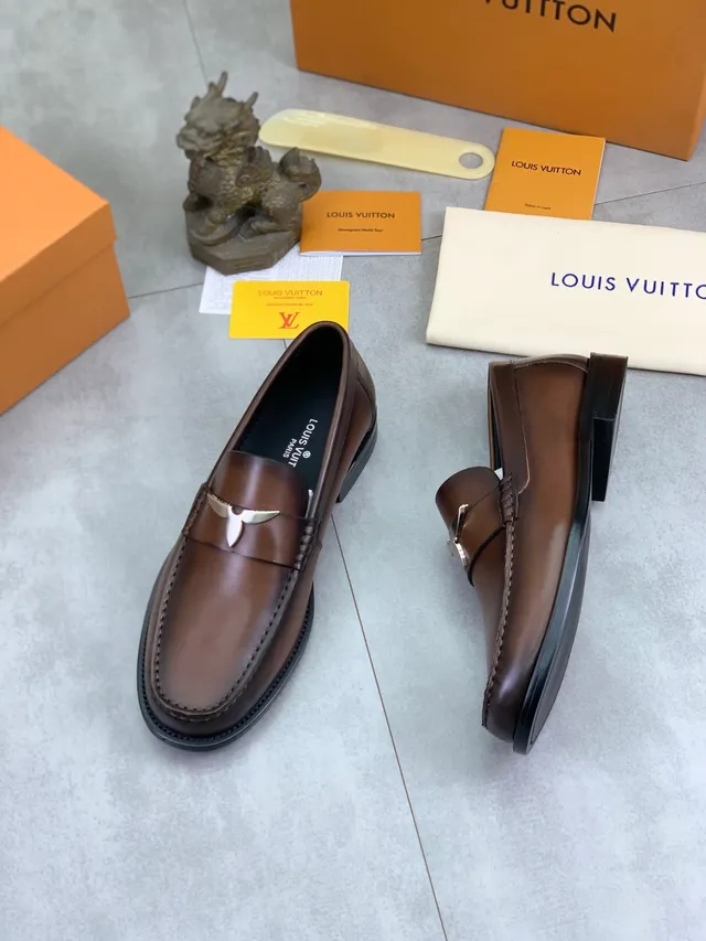 Louis Vuitton Horsebit Loafer Brown Leather Loafers 5