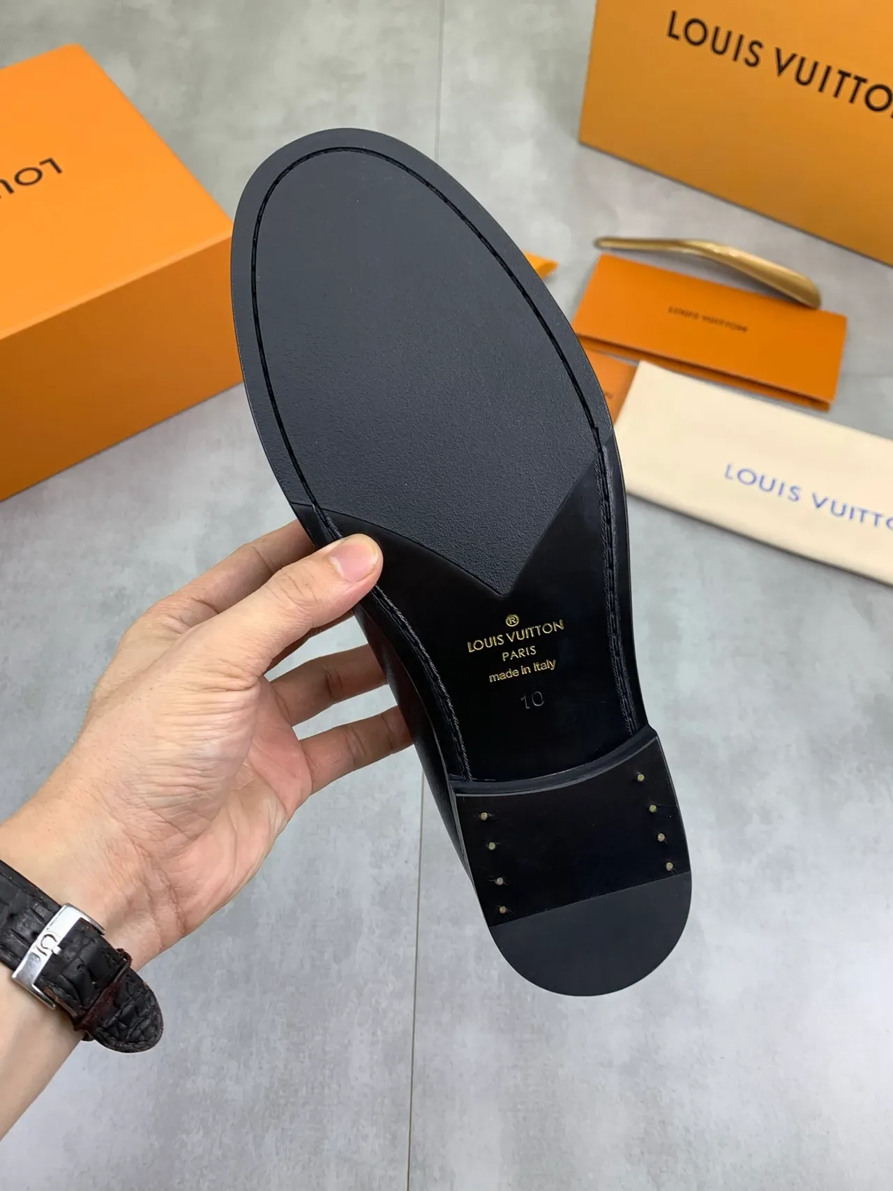 Louis Vuitton Horsebit Loafer Navy Leather Men's Loafers 3