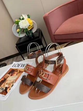 Louis Vuitton LV Archlight Monogram Tan Gladiator Sandals 3
