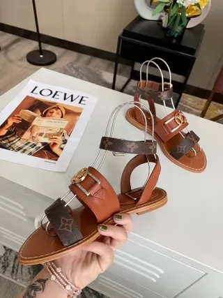 Louis Vuitton LV Archlight Monogram Tan Gladiator Sandals 4