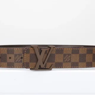 Louis Vuitton LV Belt Damier Ebène Brown Leather Belt