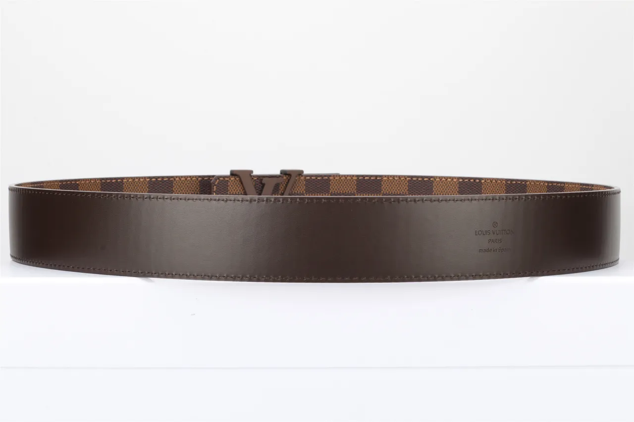 Louis Vuitton LV Belt Damier Ebène Brown Leather Belt 5