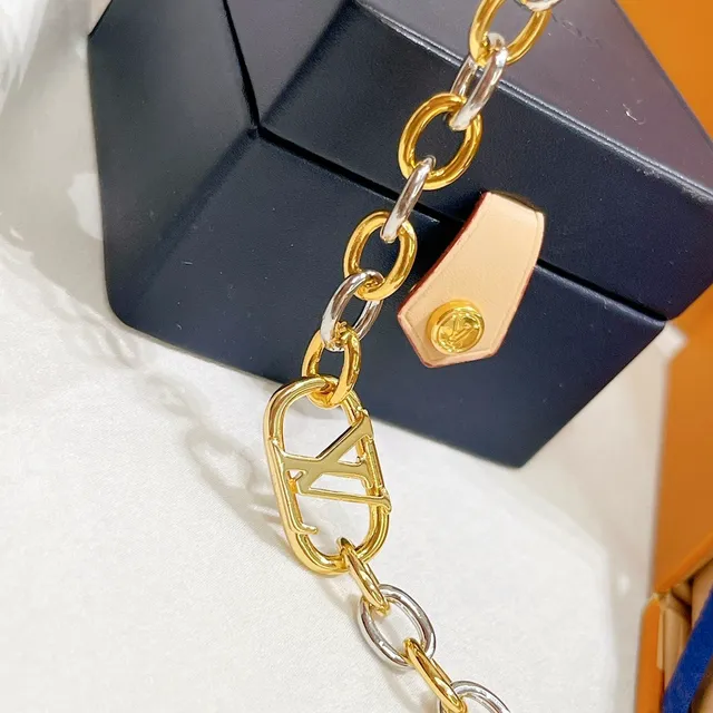 Louis Vuitton LV Chain Bracelet Two-Tone Gold and Silver Bracelet 4