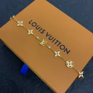 Louis Vuitton LV Icons Cadena de oro y plata multi-encantos pulsera