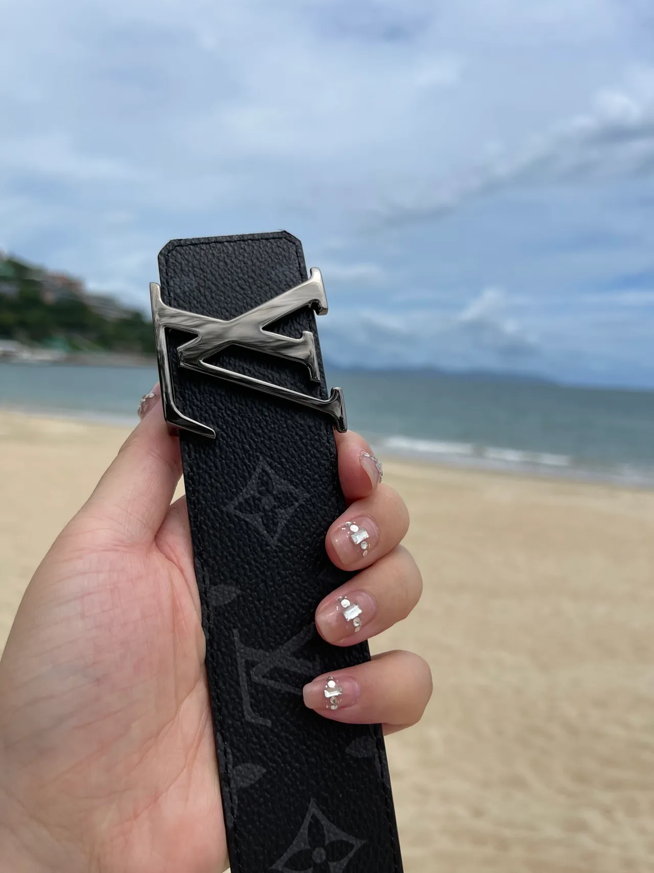 Louis Vuitton LV Initiales Damier Ebène Leather Belt 5