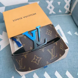 Louis Vuitton LV Initiales Monogram Coated Leather Belt