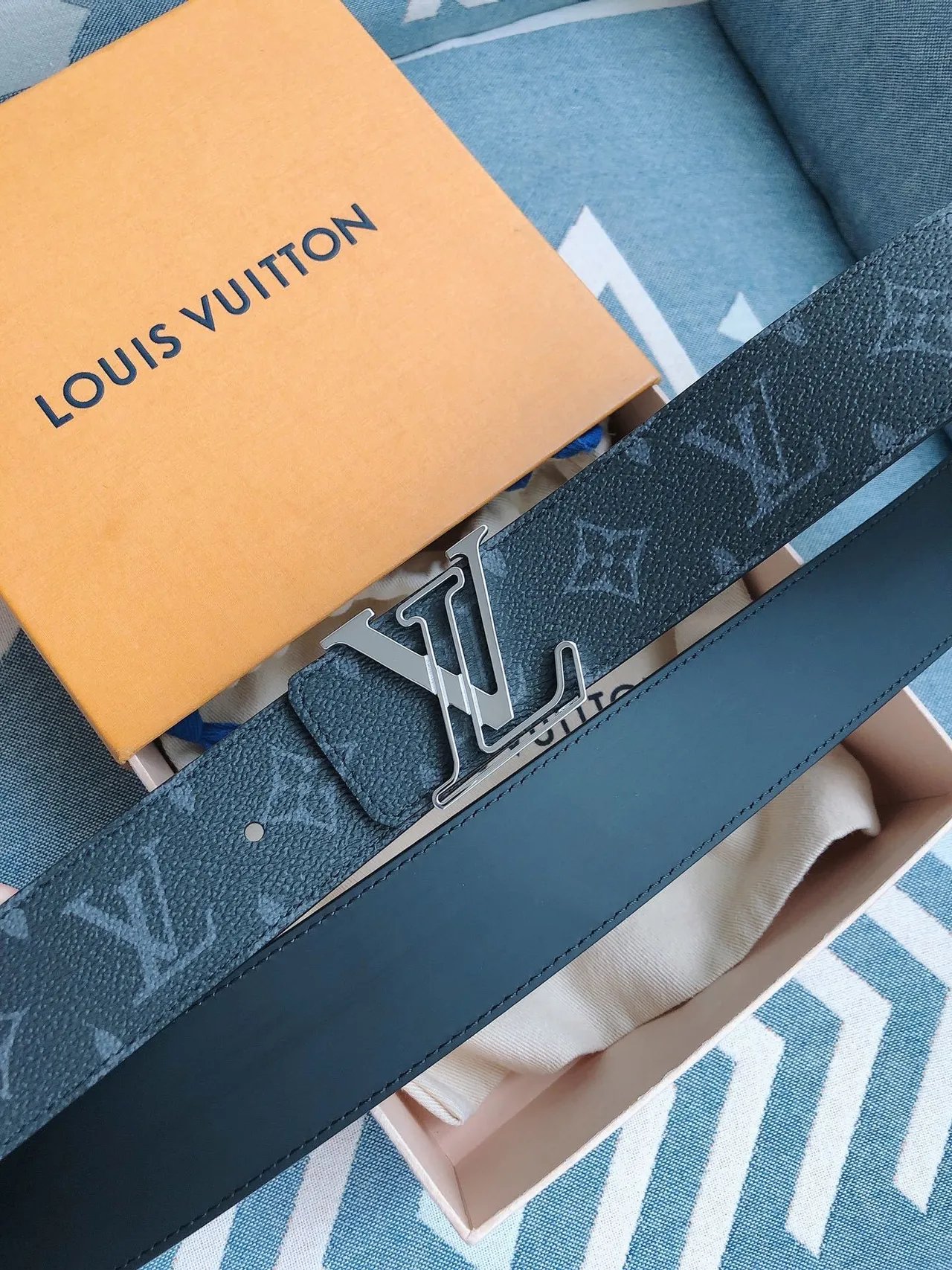 Louis Vuitton LV Initiales Monogram Leather Belt 9