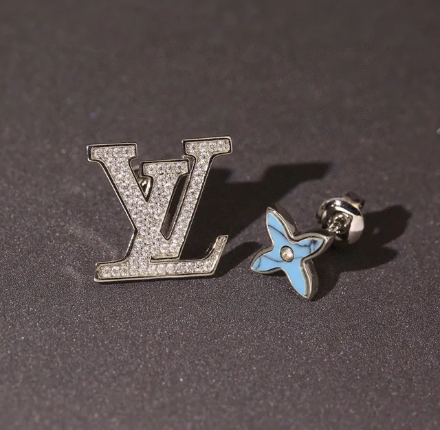 Louis Vuitton LV Monogram and Flower Stud Earrings 8