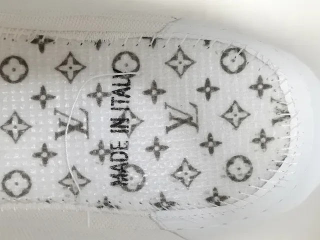 Louis Vuitton LV Trainer Bege Branco Monogram Canvas Upper Sola Chunky Multicamadas Lifestyle Sneakers 2