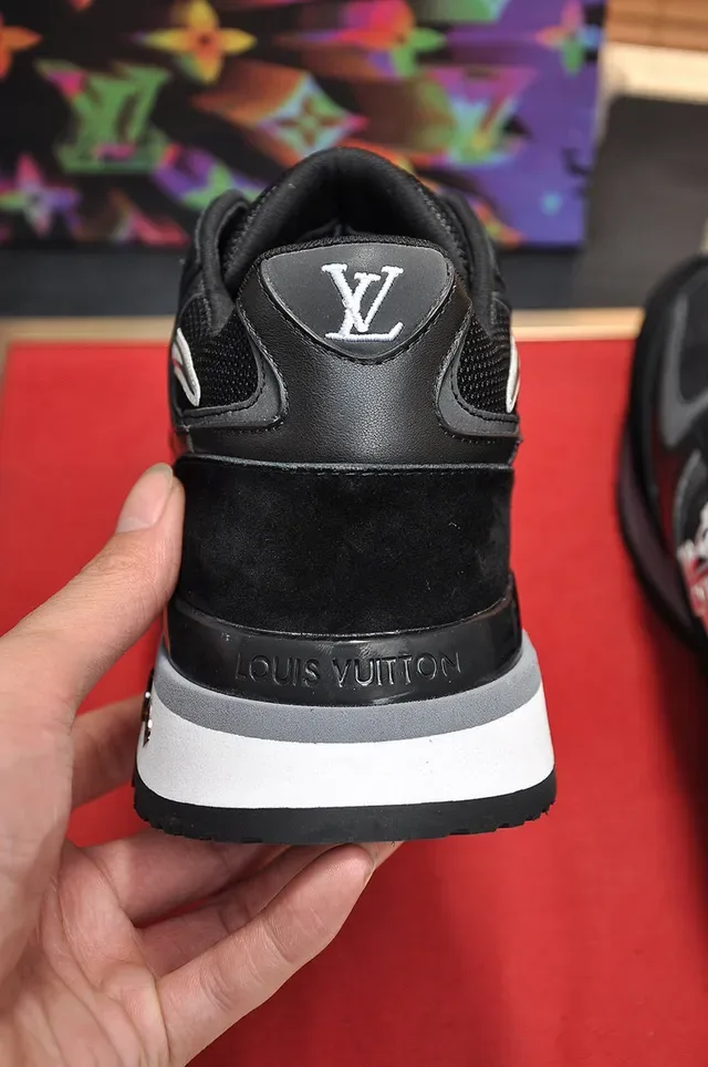 Louis Vuitton LV Trainer Black White Multi-Material Upper Monogrammed Side Logo Lifestyle Sneakers 2