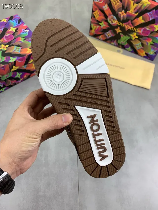 Louis Vuitton LV Trainer Brown Monogram Canvas Lifestyle Sneakers 4