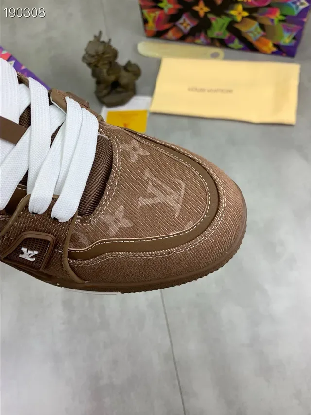 Louis Vuitton LV Trainer Brown Monogram Canvas Lifestyle Sneakers 5