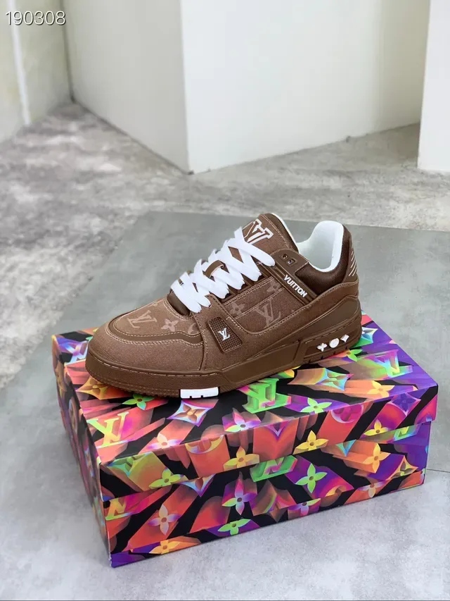 Louis Vuitton LV Trainer Brown Monogram Canvas Lifestyle Sneakers 7