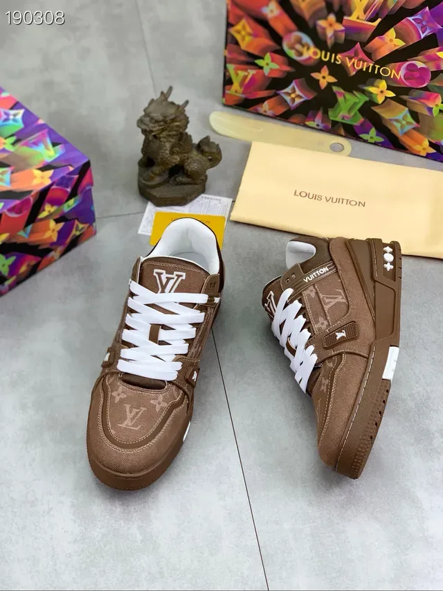 Louis Vuitton LV Trainer Brown Monogram Canvas Lifestyle Sneakers 8