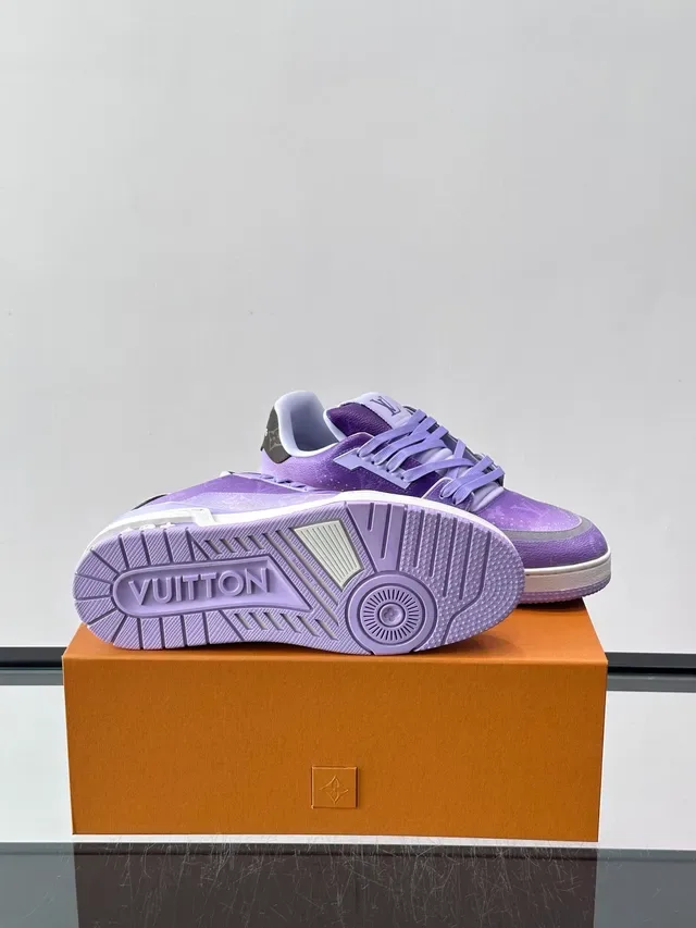 Louis Vuitton LV Trainer Gradient Purple Lifestyle Sneakers 2