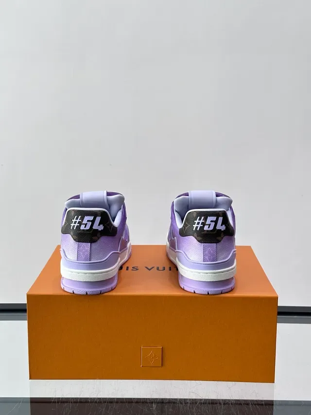 Louis Vuitton LV Trainer Gradient Purple Lifestyle Sneakers 3